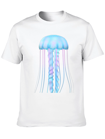 Jellyfish Graphic Tee - Black Cotton Comfort