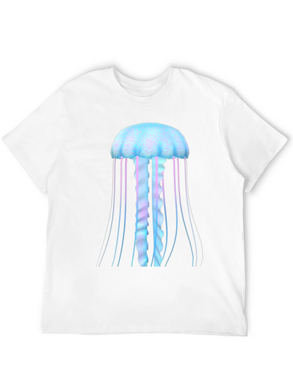 Jellyfish Graphic Tee - Black Cotton Comfort