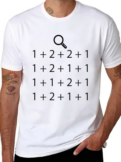 Math Equation T-Shirt - Black Novelty Tee