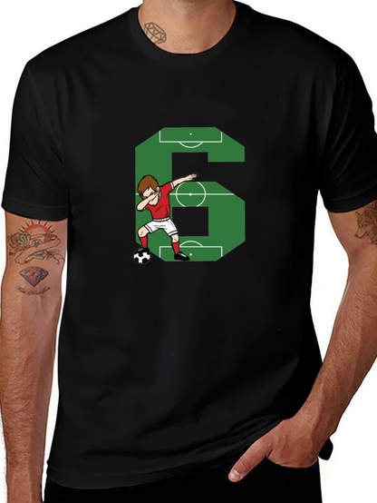 Soccer Number 6 Dab T-Shirt