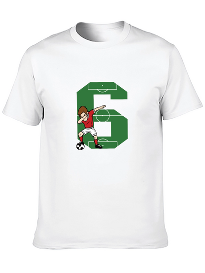 Soccer Number 6 Dab T-Shirt