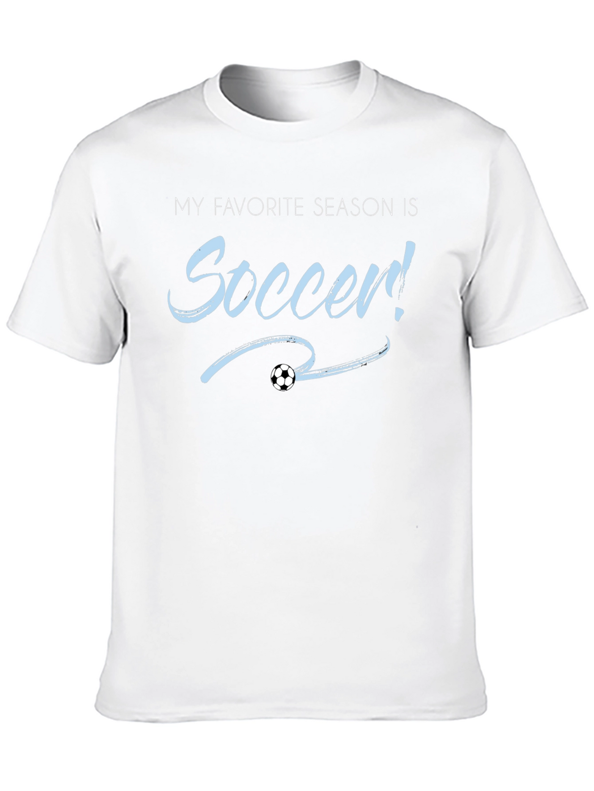 Soccer Season T-Shirt - Black Cotton Tee