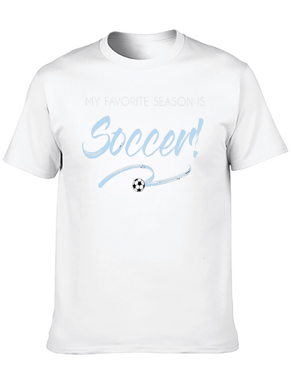 Soccer Season T-Shirt - Black Cotton Tee