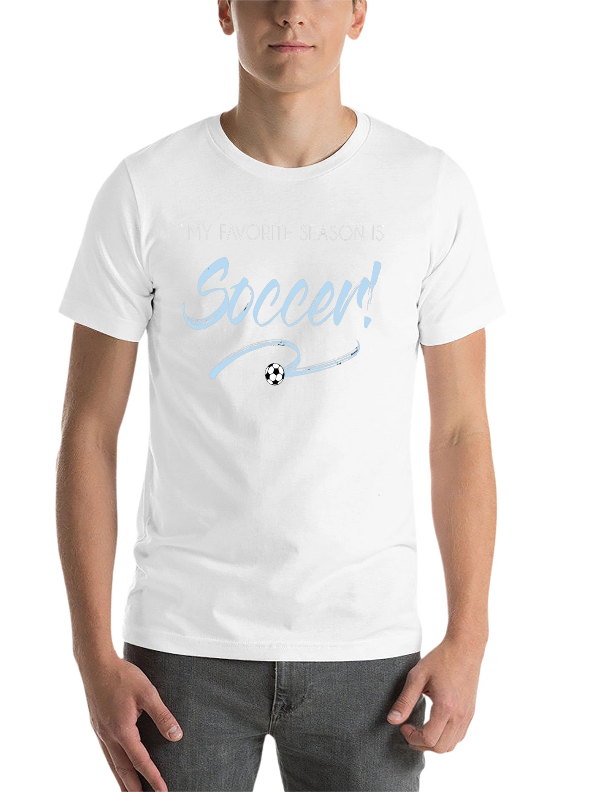 Soccer Season T-Shirt - Black Cotton Tee
