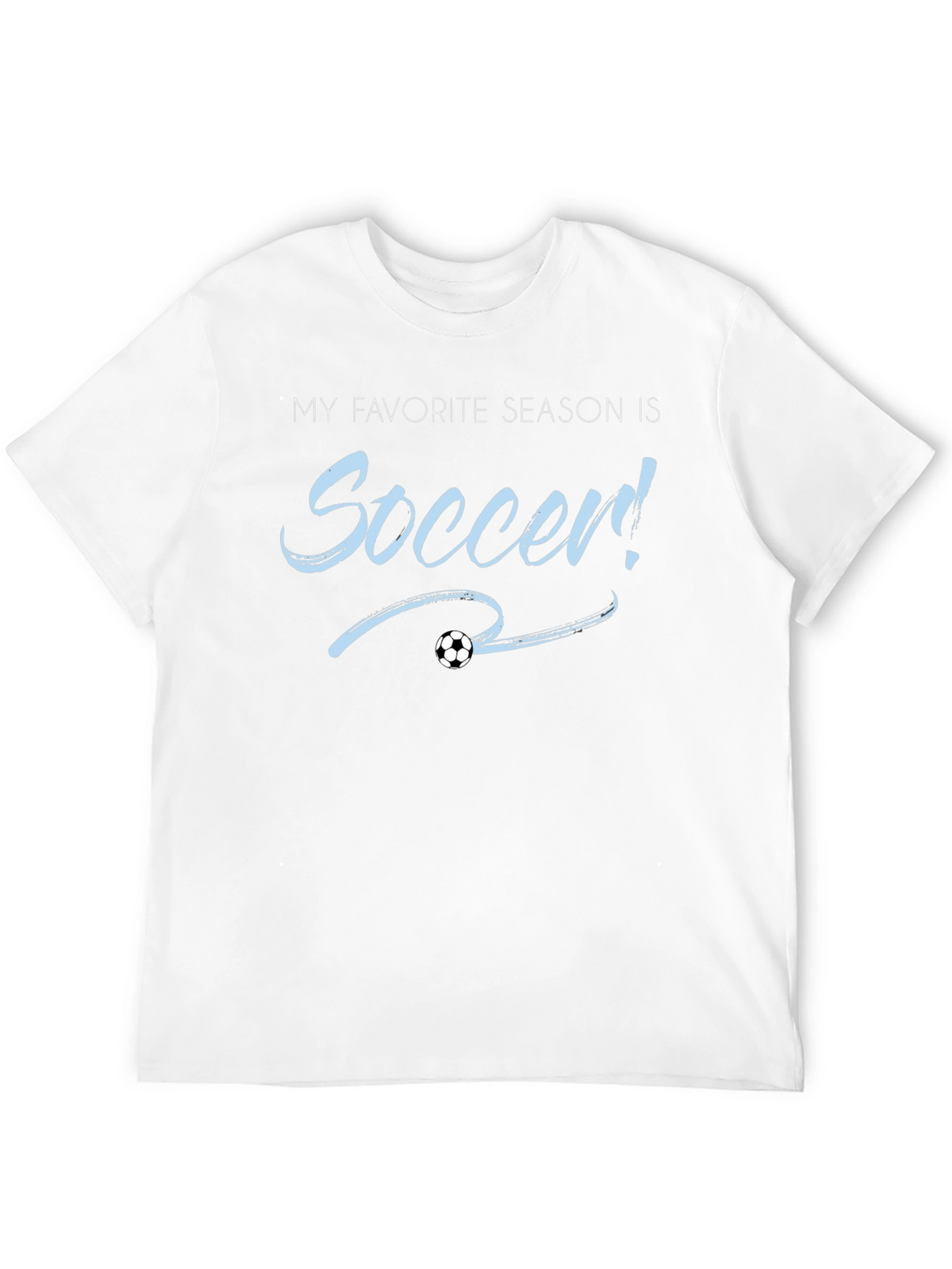 Soccer Season T-Shirt - Black Cotton Tee