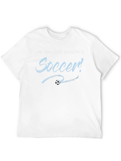 Soccer Season T-Shirt - Black Cotton Tee
