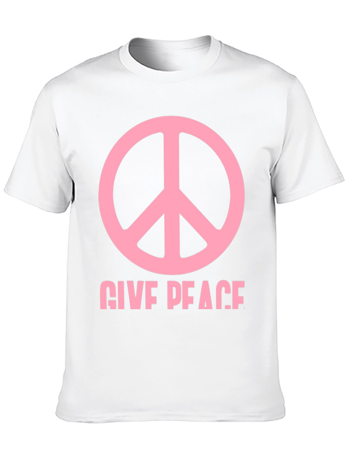 Give Peace Black Graphic T-Shirt