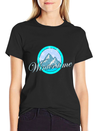 Winter Time Graphic Tee - Black