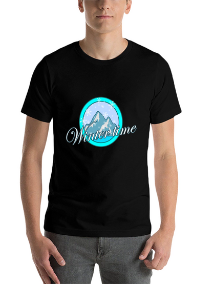 Winter Time Graphic Tee - Black