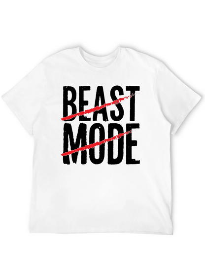 Beast Mode Graphic Print Black T-Shirt
