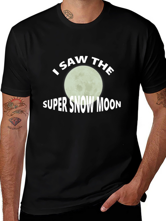 I Saw The Super Snow Moon Graphic Tee