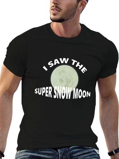 I Saw The Super Snow Moon Graphic Tee