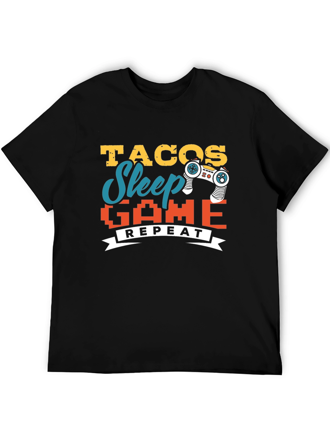 Tacos Sleep Game Repeat Graphic Tee