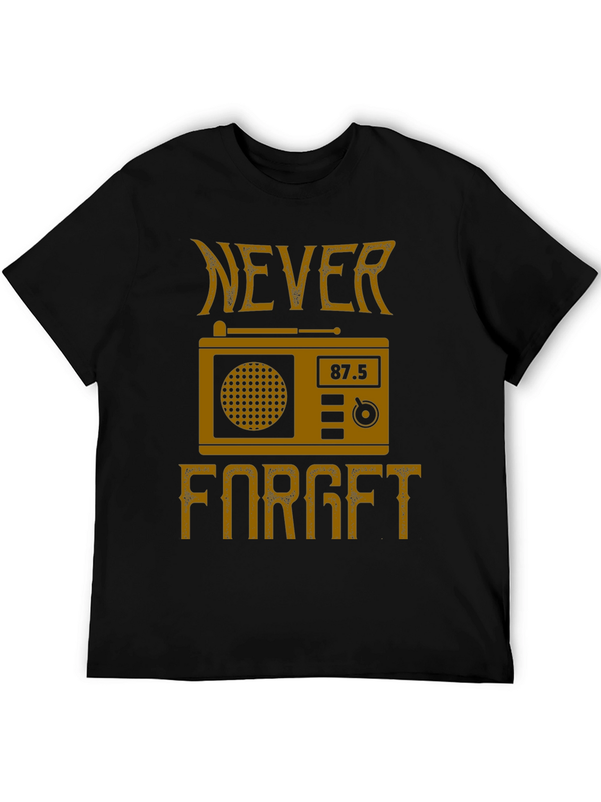 Retro Radio Never Forget Graphic T-Shirt