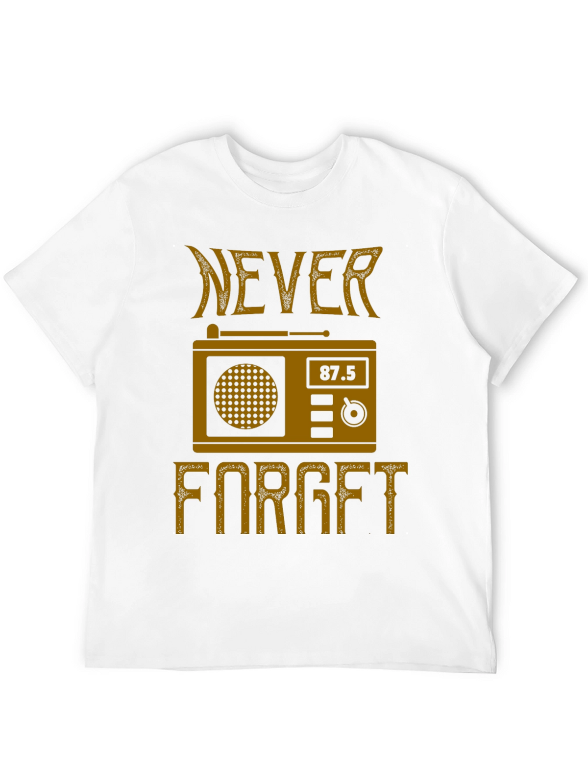 Retro Radio Never Forget Graphic T-Shirt