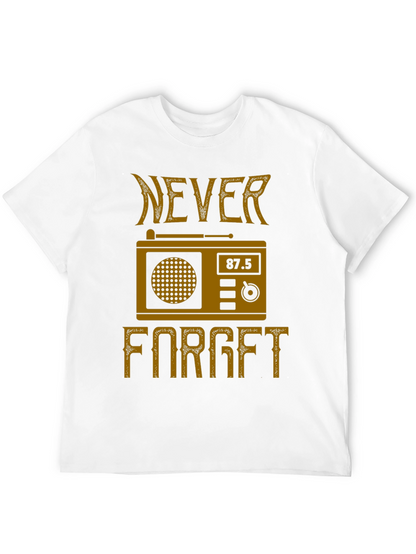 Retro Radio Never Forget Graphic T-Shirt