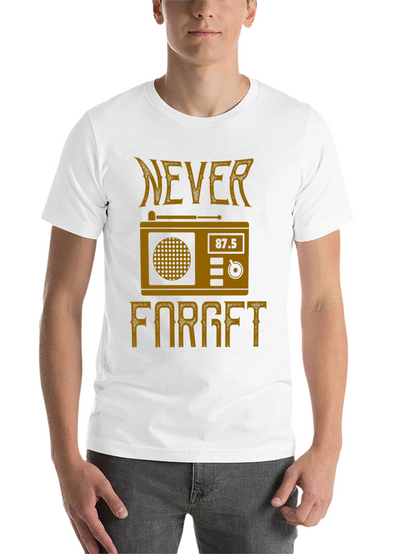 Retro Radio Never Forget Graphic T-Shirt
