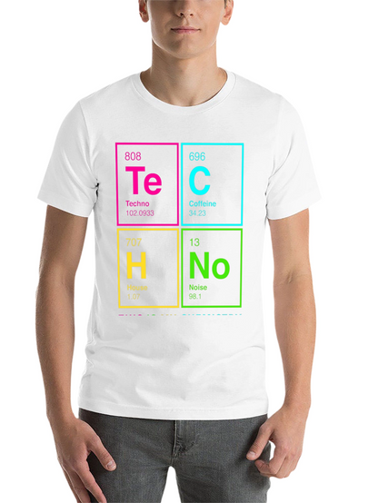 Periodic Table Techno Caffeine House Noise T-Shirt