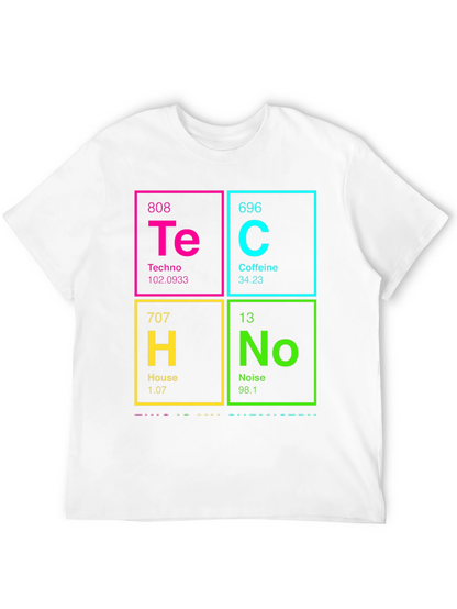 Periodic Table Techno Caffeine House Noise T-Shirt