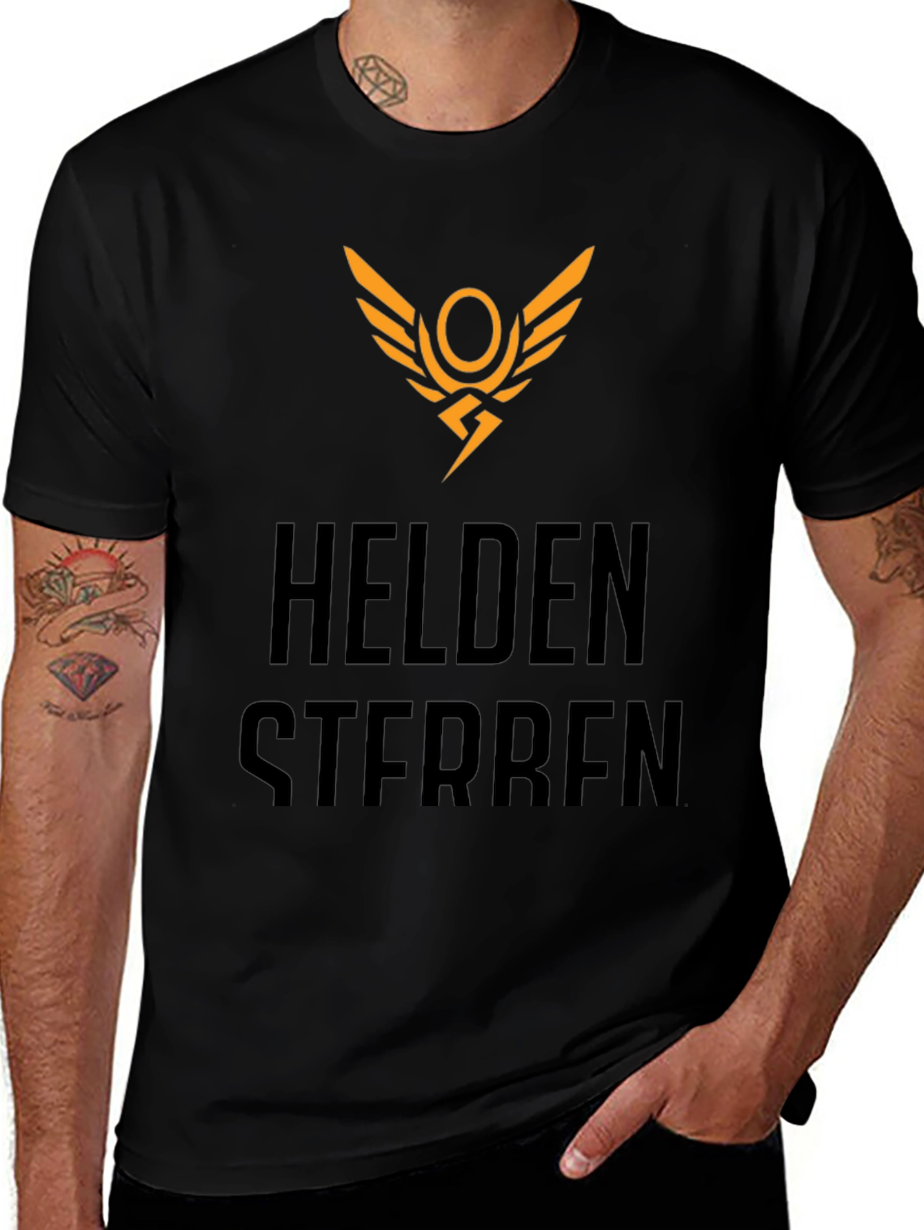Helden Sterben Black Graphic Tee