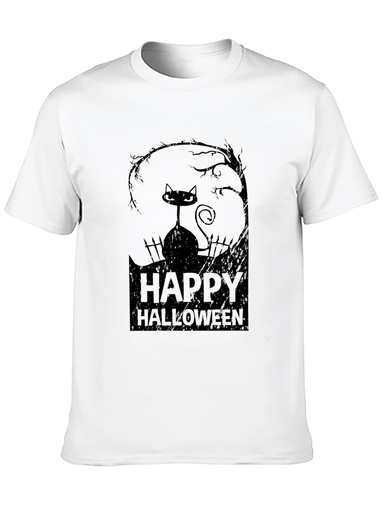 Happy Halloween Black Cat T-Shirt