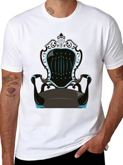 Novelty Throne Graphic Tee - Mens Black T-Shirt