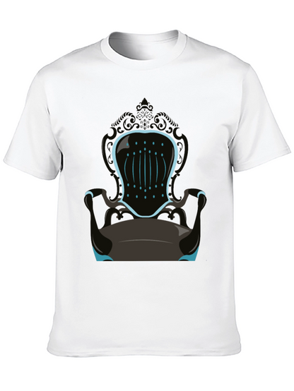 Novelty Throne Graphic Tee - Mens Black T-Shirt