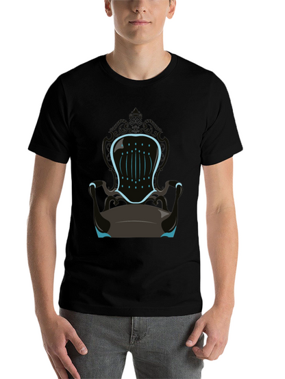 Novelty Throne Graphic Tee - Mens Black T-Shirt