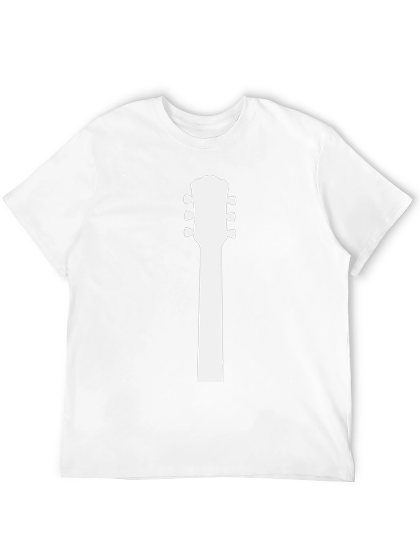 Guitar Headstock T-Shirt - Musicians Black Tee