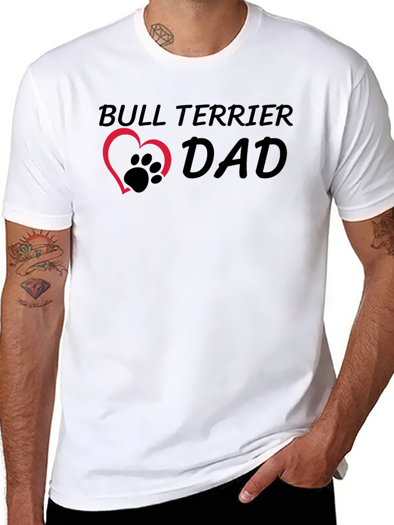 Bull Terrier Dad T-Shirt - Pet Lover Apparel
