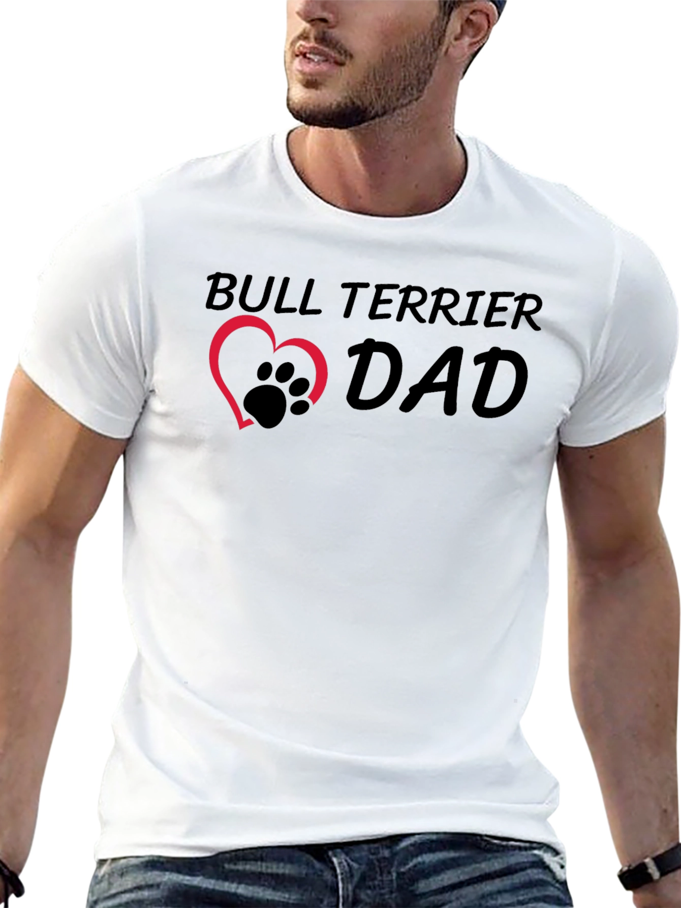 Bull Terrier Dad T-Shirt - Pet Lover Apparel