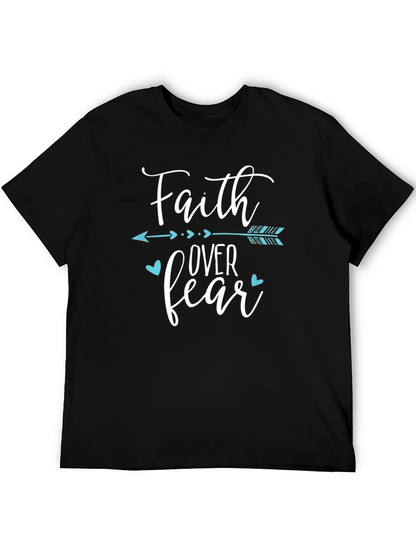 Faith Over Fear Graphic Tee - Black