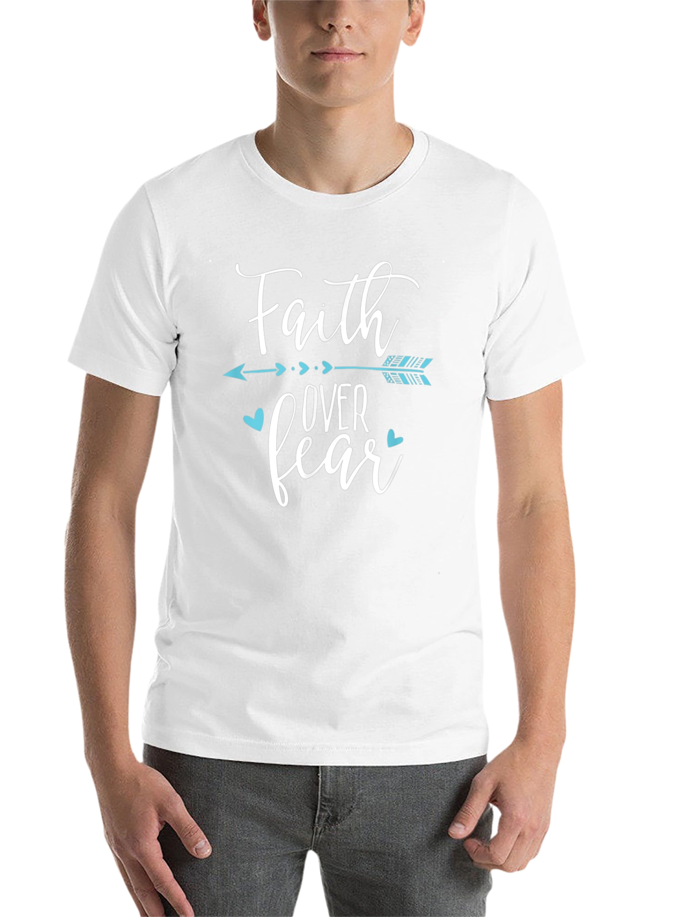 Faith Over Fear Graphic Tee - Black