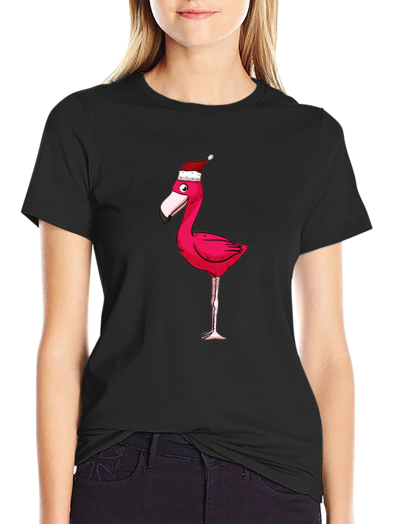 Festive Flamingo Graphic Tee
