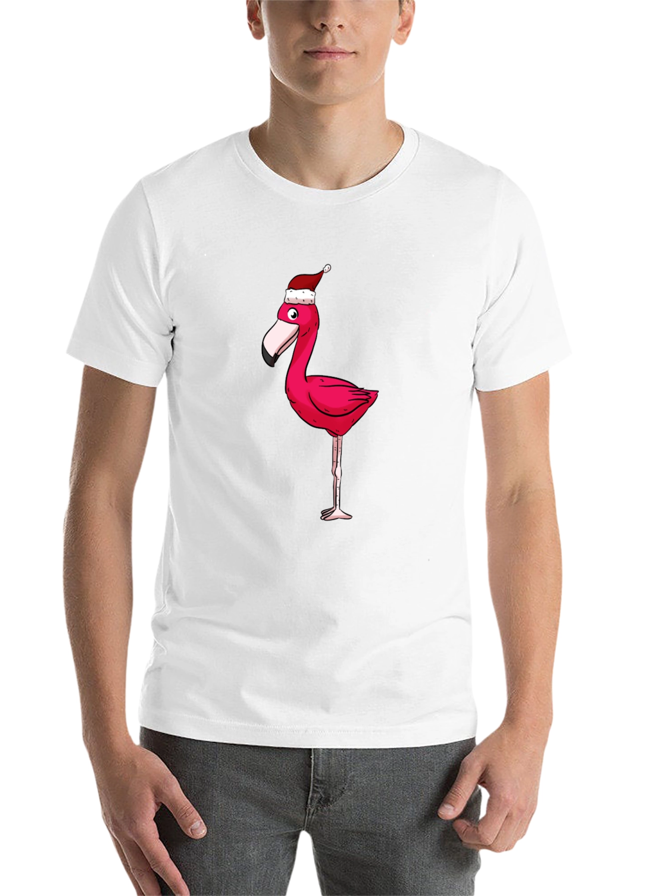 Festive Flamingo Graphic Tee