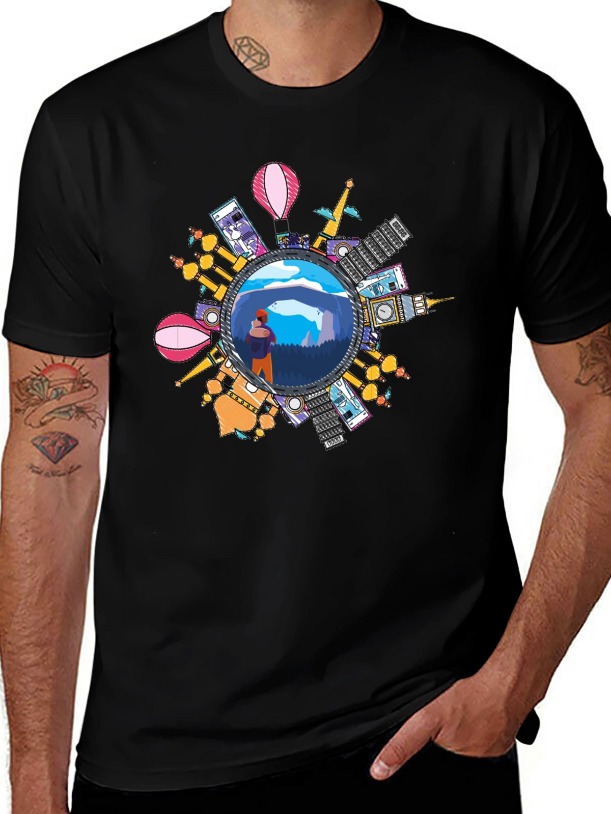 World Traveler Graphic T-Shirt