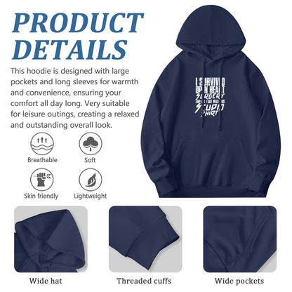 I Survived Open Heart Surgery Navy Hoodie, Survivor Comfort Graphic Pullover