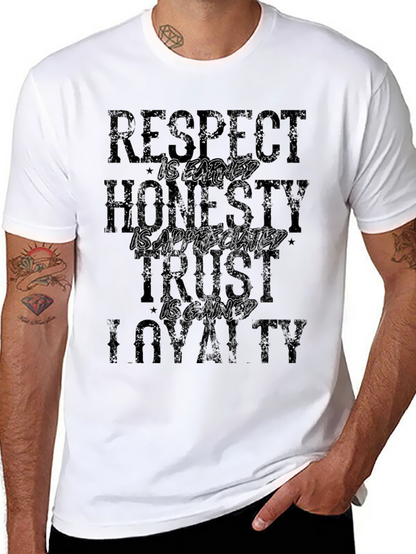 Respect Honesty Trust Loyalty Graphic T-Shirt