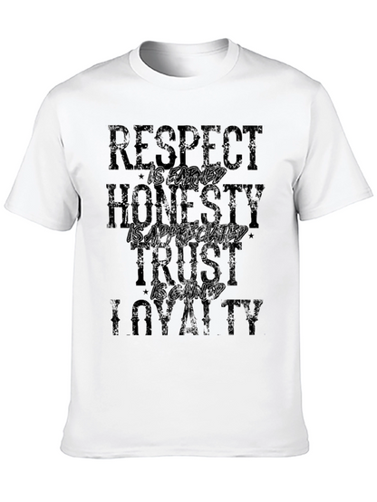 Respect Honesty Trust Loyalty Graphic T-Shirt