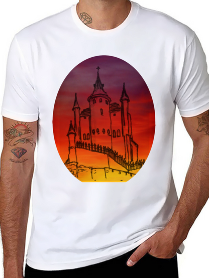 Castle Sunset Graphic Tee