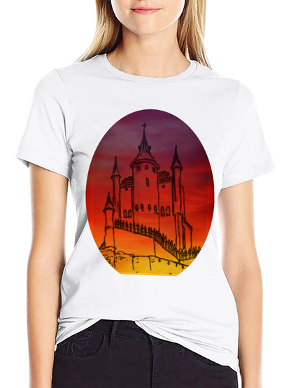 Castle Sunset Graphic Tee