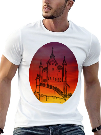 Castle Sunset Graphic Tee