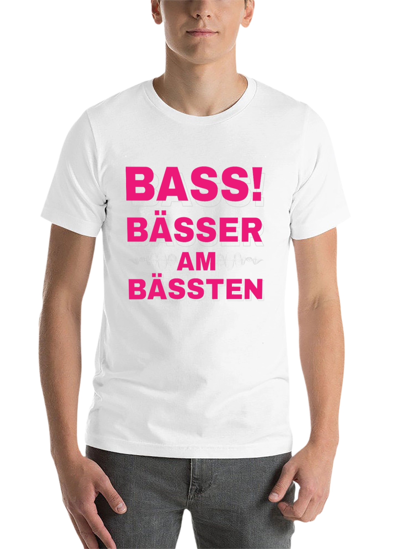 Bass! Bässer Am Bässten Funny German T-Shirt