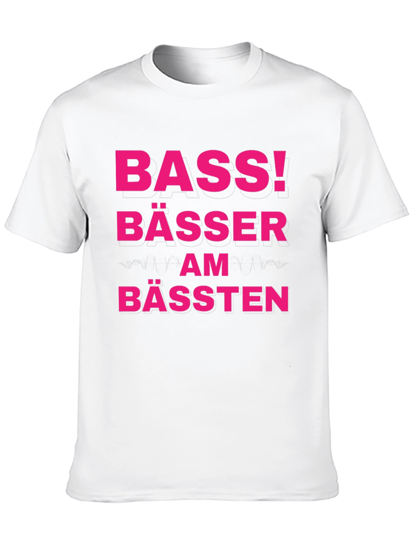 Bass! Bässer Am Bässten Funny German T-Shirt