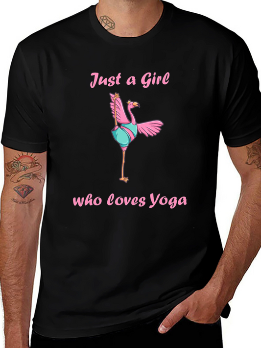 Yoga Flamingo Graphic T-Shirt