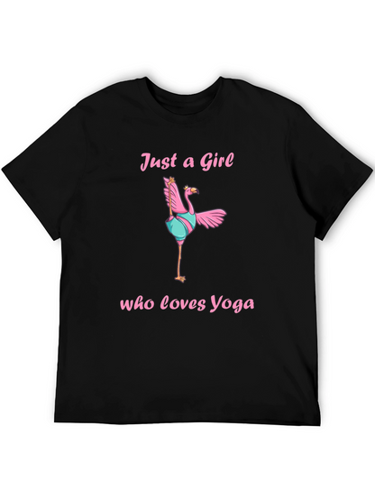 Yoga Flamingo Graphic T-Shirt