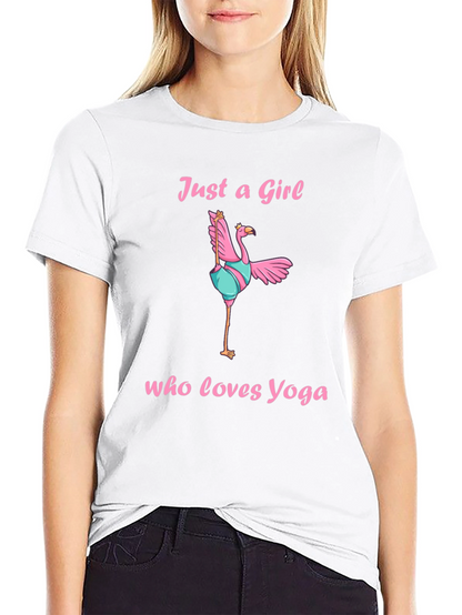 Yoga Flamingo Graphic T-Shirt