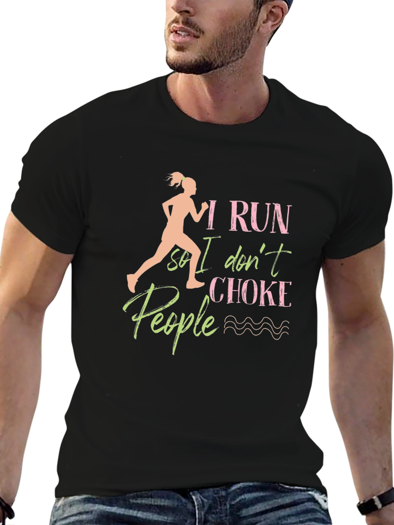 I Run So I Dont Choke People T-Shirt