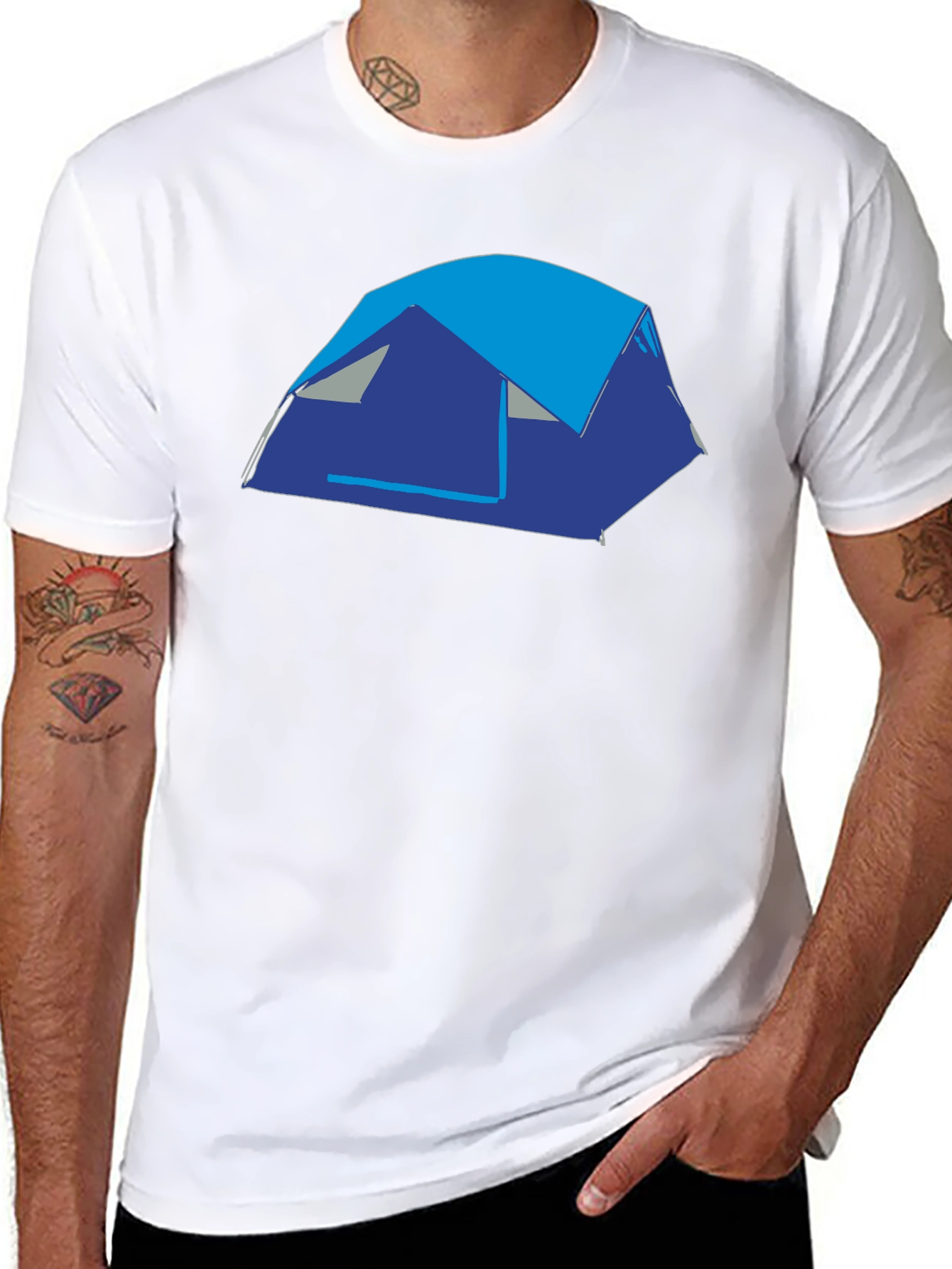 Camping Tent Graphic Tee - Adventure Ready