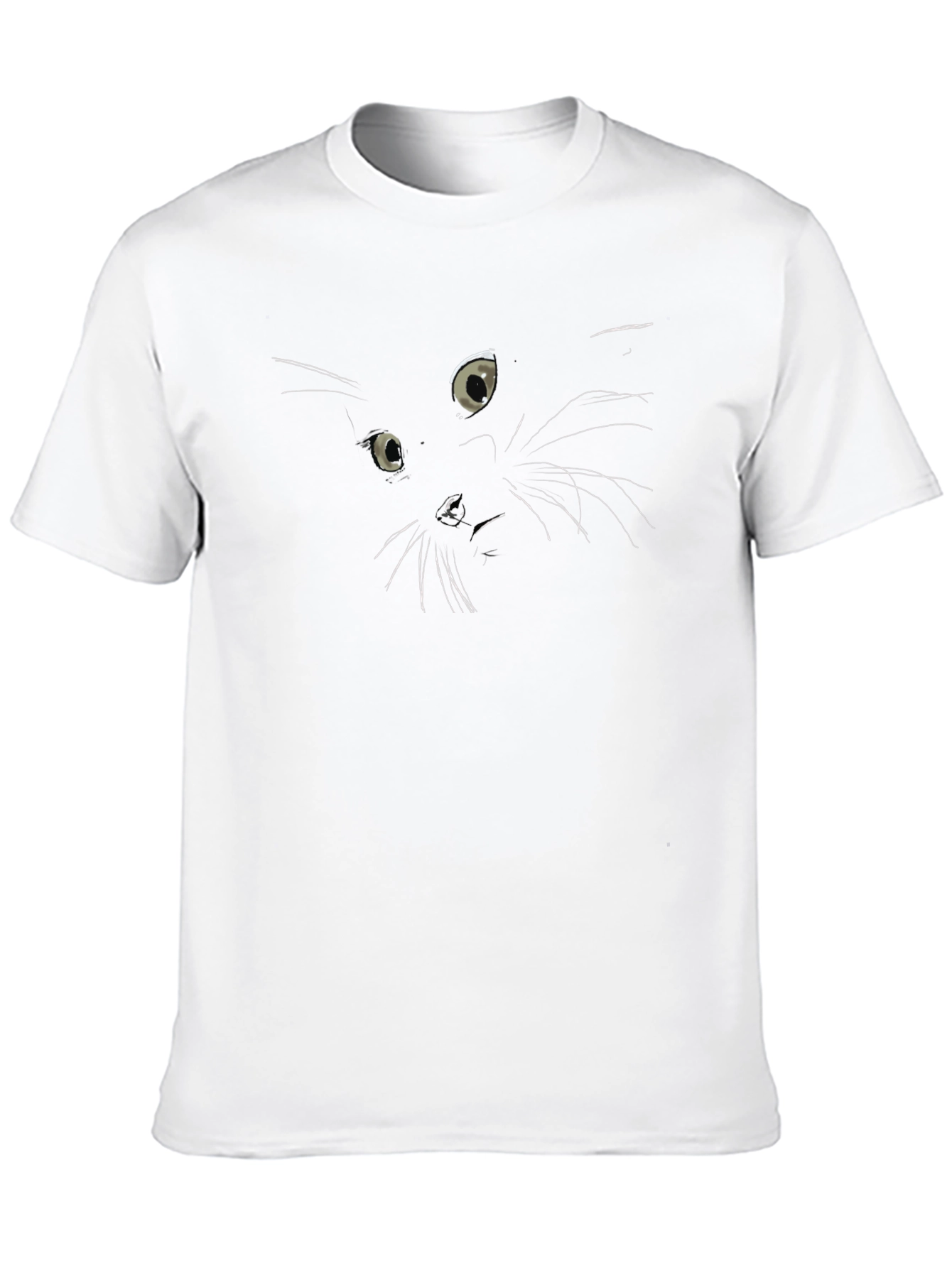 Mens Black Cat Graphic Tee